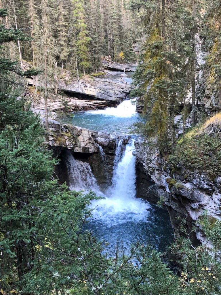 wandelen in banff johnston canyon