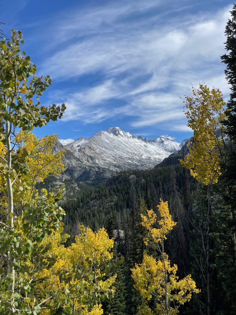 uitzicht rocky mountain national park