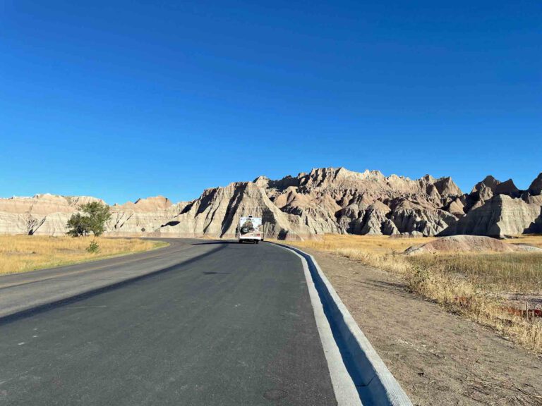 Rijden in badlands national park