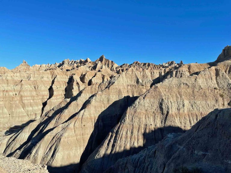 Rotsen in Badlands National Park