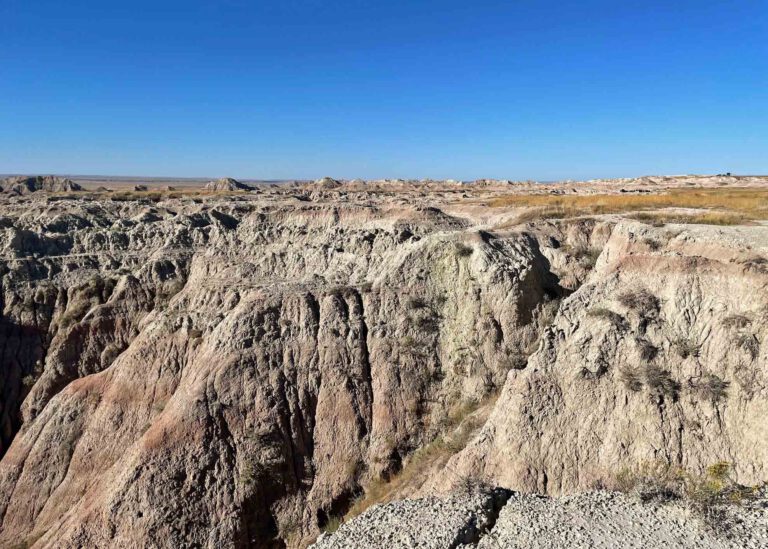 Uitzicht in Badlands National Park