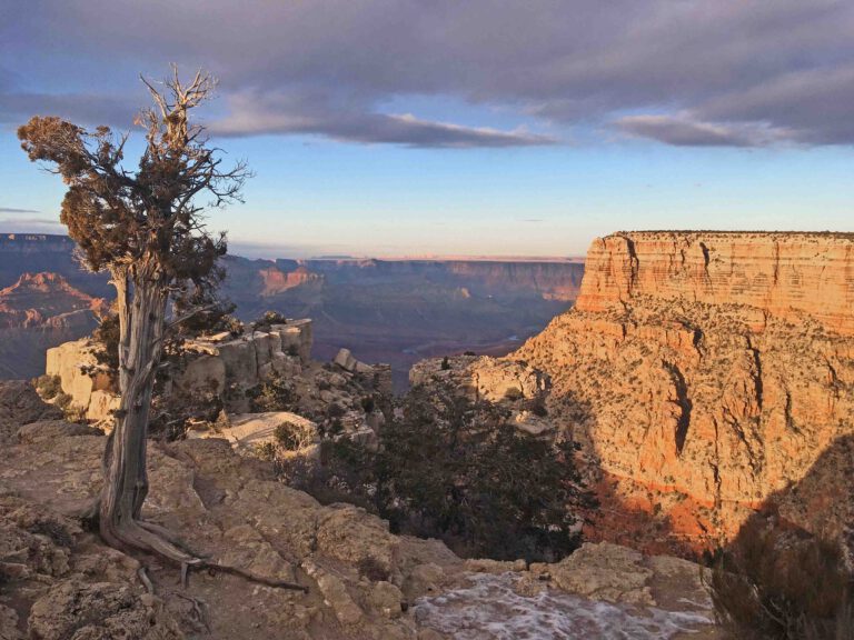 zonsondergang in de grand canyon