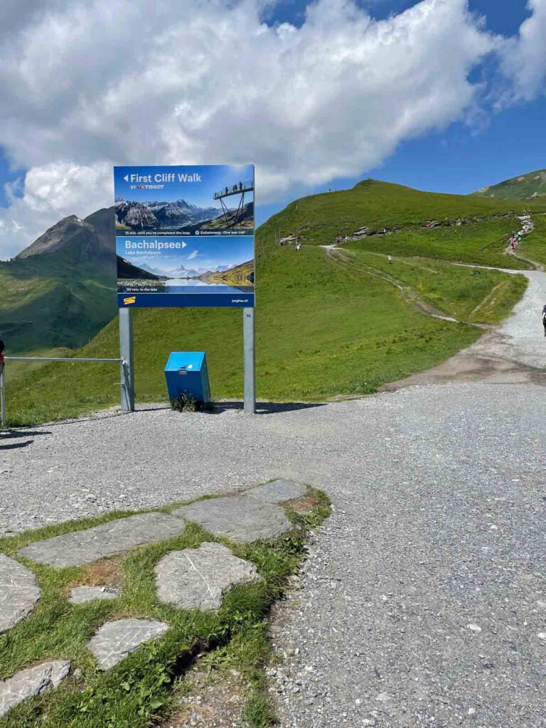 start van de wandeling naar bachalpsee