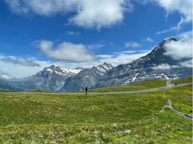 Männlichen naar kleine scheidegg onderweg
