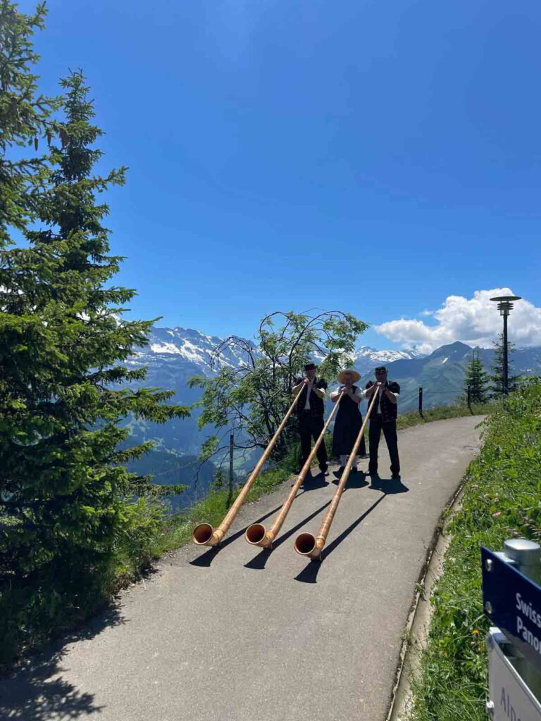 alpenhoorn blazers bij Schynige platte
