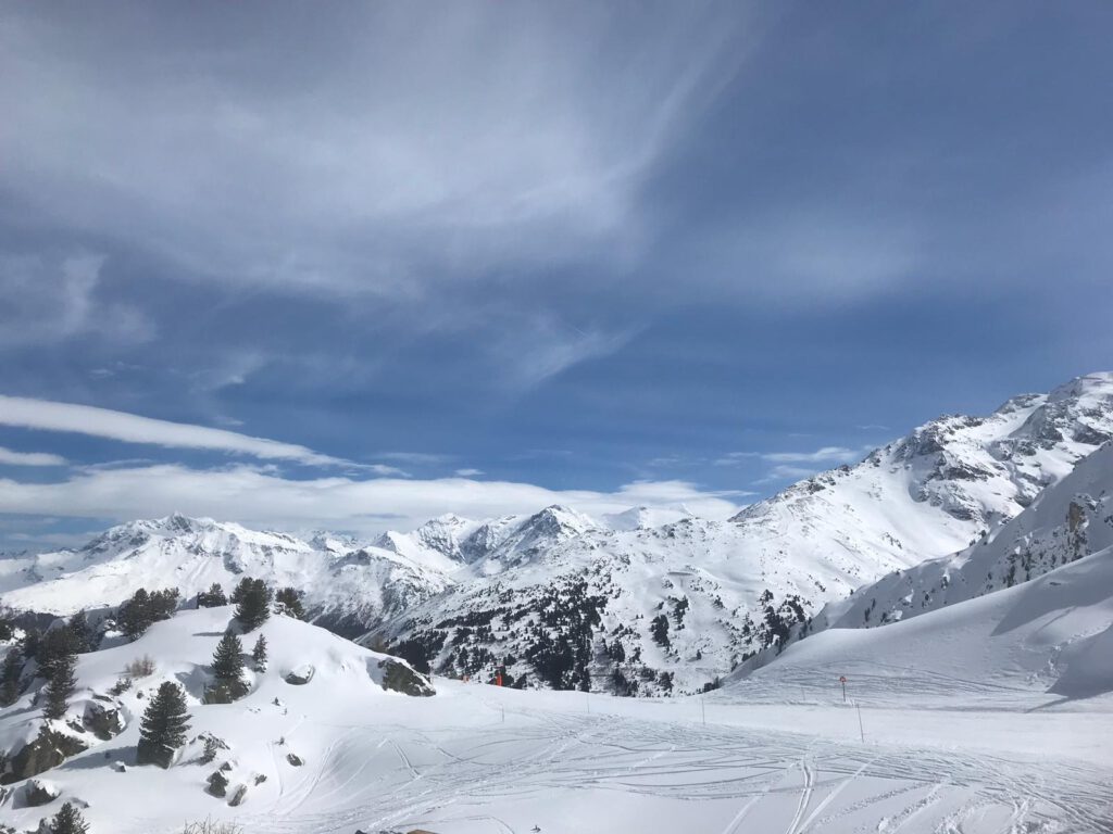 mooie piste in la plagne