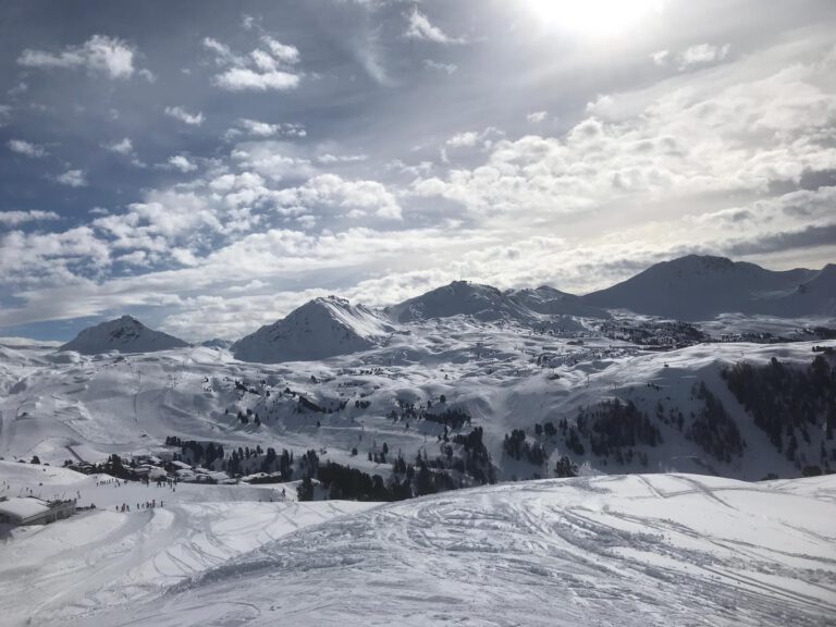 piste in la plagne bij Arpette