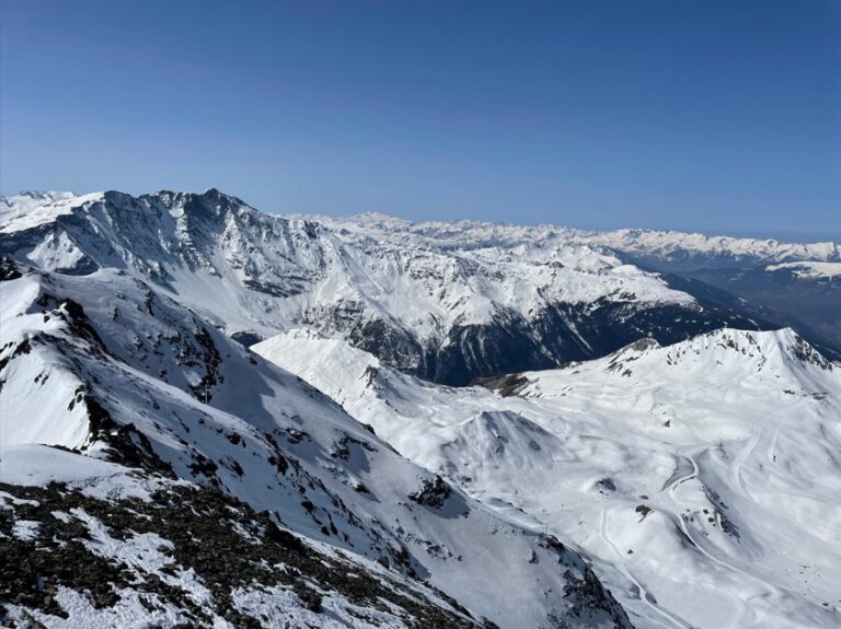 uitzicht piste in Les Arcs