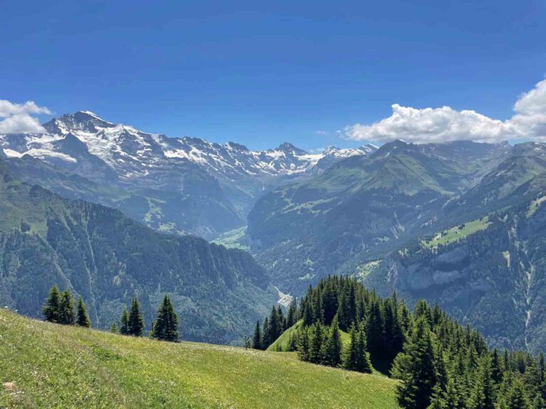 uitzicht vanaf schynige platte station